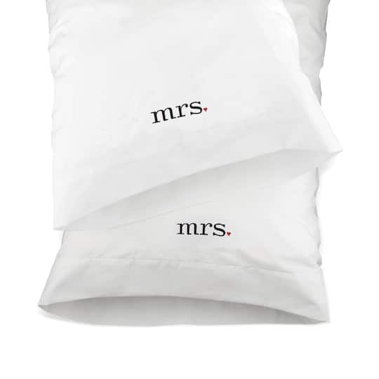 Hortense B. Hewitt Co. Pillowcase Set, Mrs. &#x26; Mrs.